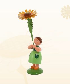 Mädchen mit Kokardenblume – Sommerblumenmädchen