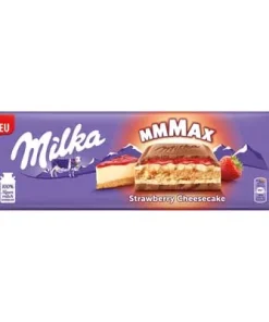 Milka, Tafelschokolade, Mmmax, Strawberry Cheesecake, 270 g Packung