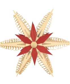 Christbaumspitze Spanstern, rot