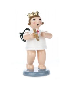 Engel mit Tamburin und Krone