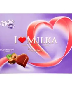 Milka, Pralinés, I love Milka, Nuss-Nougat-Creme, 110 g Packung