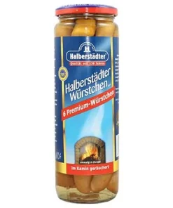 Halberstädter, Premium-Würstchen, Rind & Schwein, 680 g Glas