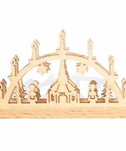 Mini-Schwibbogen Seiffener Kirche elektrisch