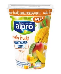 Alpro, Naturjoghurt-Alternative, Mango, 400 g Becher