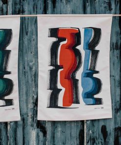 Wandbehang Tiffany Bouelle “Potter’s Clay et Blue Mirage”