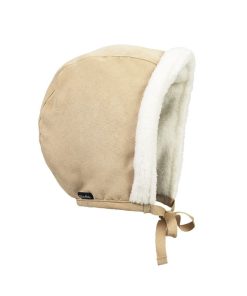 Baby Mütze Alcantara, Beige