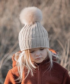 Mütze mit PomPom *Warmy*, Sand
