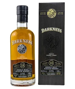 Darkness, Glen Garioch, Single Malt Scotch Whisky, Oloroso Cask Finish, Aged 18 Years, 49,4 % Vol., 0,5 l Flasche
