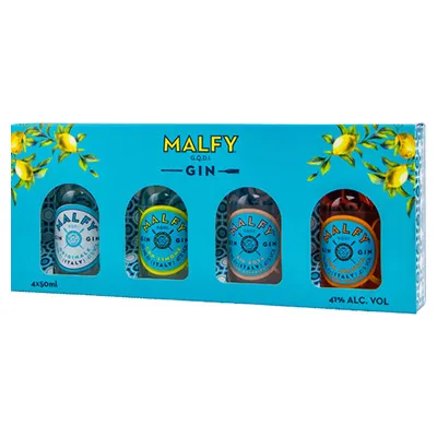 Malfy, Gin Range, Mini Collection, neue Ausstattung, 41 % Vol., 0,2 l Geschenkpackung