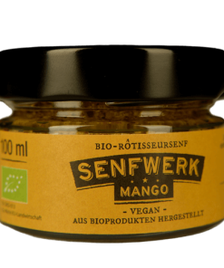 Grober BIO-Rôtisseursenf – Mango 100 ml Glas