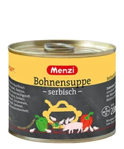 Menzi, Serbische Bohnensuppe, 5 Dosen à 200 g, 1 kg Packung