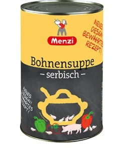 Menzi, Serbische Bohnensuppe, 4,2 kg Dose