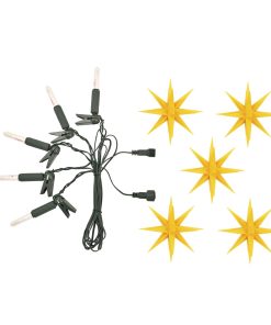 Herrnhuter Sternenketten Erweiterungsset gelb mit LED