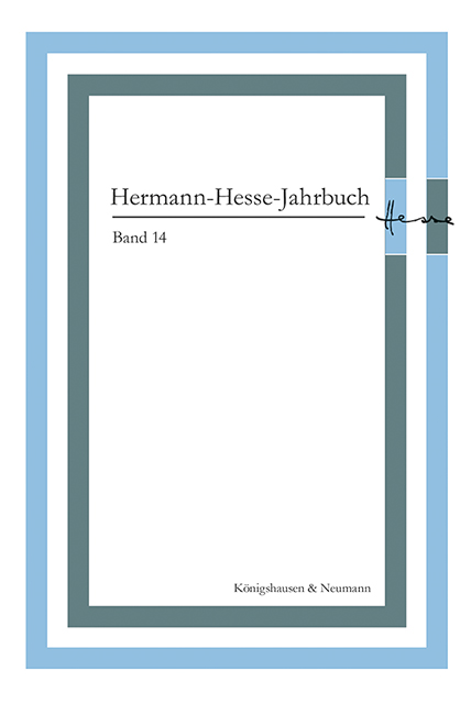 Hermann-Hesse-Jahrbuch, Band 14 – Michael Limberg (Hrsg.) – ISBN 9783826075889 / 978-3-8260-7588-9 / 978-3-82-607588-9