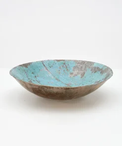 Kleine Schale “Leo” Ø 30 cm aus recycelten Ölfässern Upcycling | Turquoise